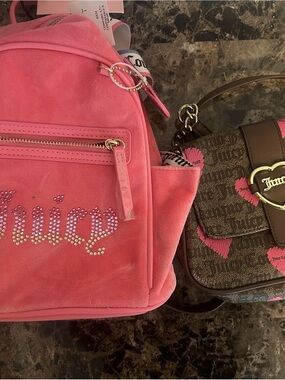 Juicy Couture Backpack and Small bag Bundle